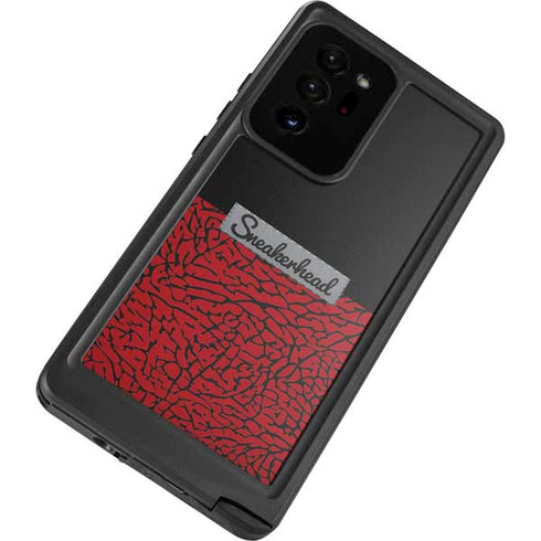 Elephant Print Red Sneakerhead Galaxy Note20 Ultra 5G Waterproof Case