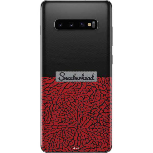 Elephant Print Red Sneakerhead Galaxy S10 Plus Skin