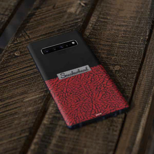 Elephant Print Red Sneakerhead Galaxy S10 Plus Skin