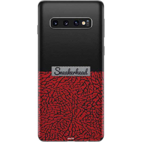 Elephant Print Red Sneakerhead Galaxy S10 Skin
