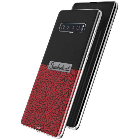 Elephant Print Red Sneakerhead Galaxy S10 Skin