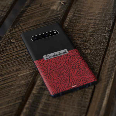 Elephant Print Red Sneakerhead Galaxy S10 Skin