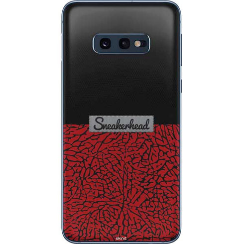 Elephant Print Red Sneakerhead Galaxy S10e Skin