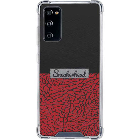 Elephant Print Red Sneakerhead Galaxy S20 FE Clear Case