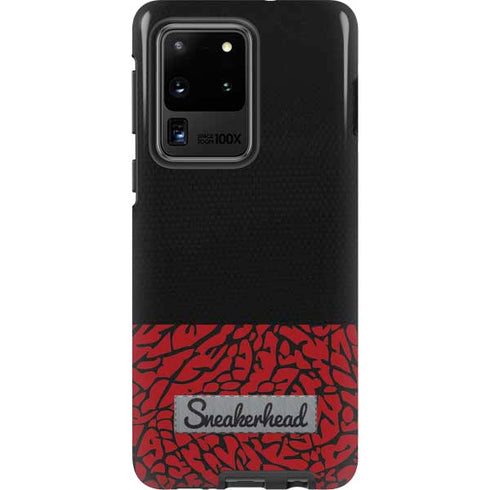 Elephant Print Red Sneakerhead Galaxy S20 Ultra 5G Pro Case