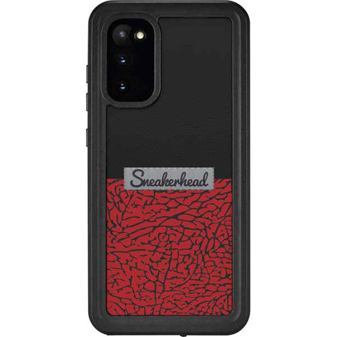 Elephant Print Red Sneakerhead Galaxy S20 Waterproof Case