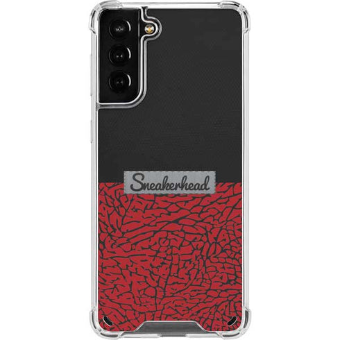 Elephant Print Red Sneakerhead Galaxy S21 Plus 5G Clear Case