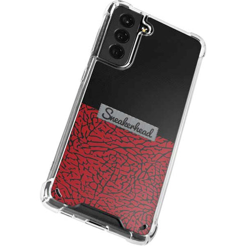 Elephant Print Red Sneakerhead Galaxy S21 Plus 5G Clear Case