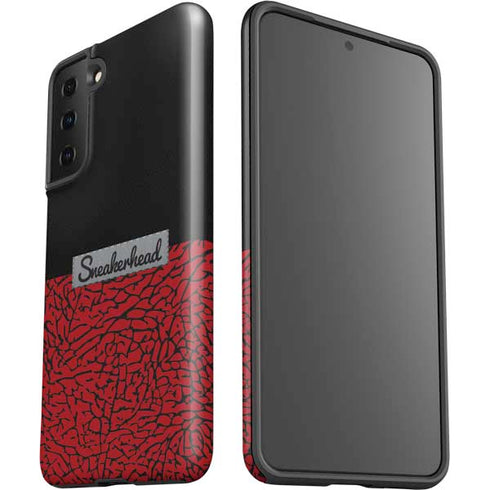 Elephant Print Red Sneakerhead Galaxy S21 Plus 5G Pro Case