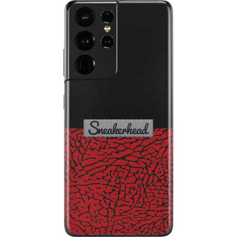 Elephant Print Red Sneakerhead Galaxy S21 Ultra 5G Skin