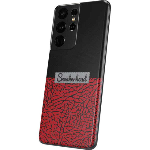 Elephant Print Red Sneakerhead Galaxy S21 Ultra 5G Skin