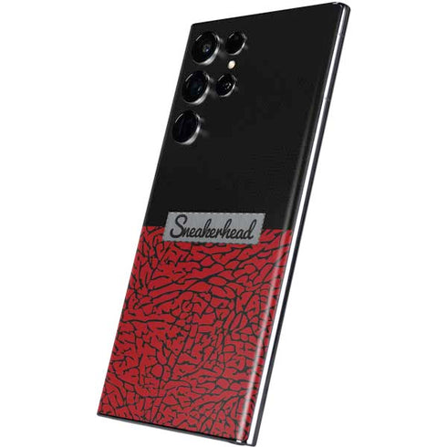 Elephant Print Red Sneakerhead Galaxy S22 Ultra Skin