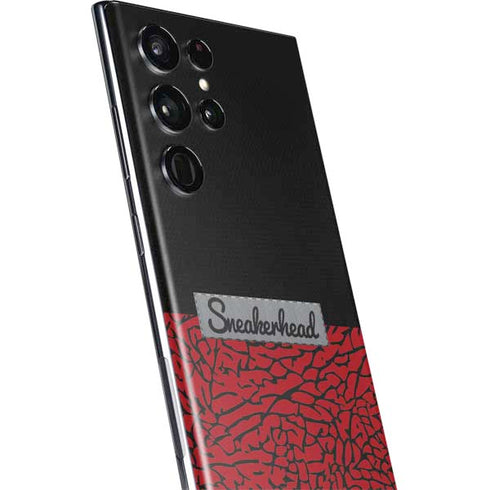 Elephant Print Red Sneakerhead Galaxy S22 Ultra Skin