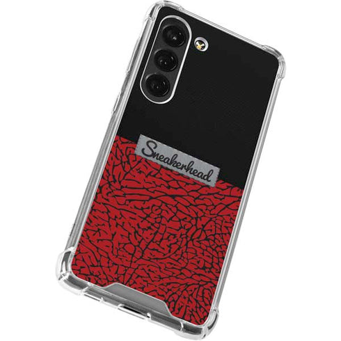 Elephant Print Red Sneakerhead Galaxy S23 Clear Case