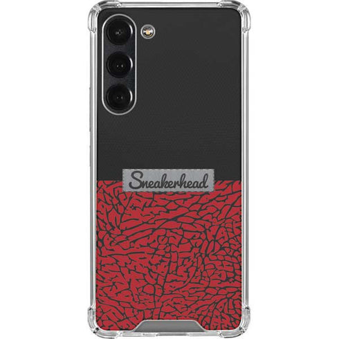 Elephant Print Red Sneakerhead Galaxy S23 Plus Clear Case