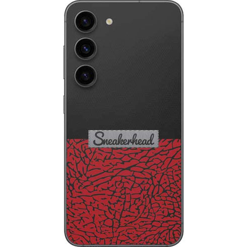 Elephant Print Red Sneakerhead Galaxy S23 Skin