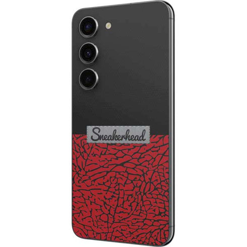 Elephant Print Red Sneakerhead Galaxy S23 Skin