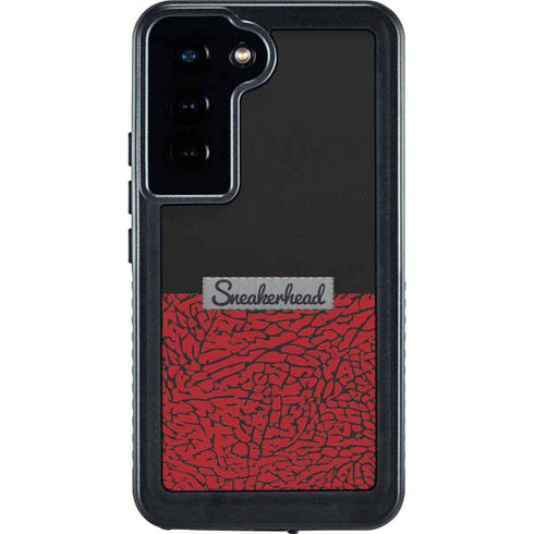 Elephant Print Red Sneakerhead Galaxy S23 Waterproof Case