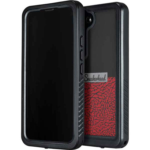 Elephant Print Red Sneakerhead Galaxy S23 Waterproof Case