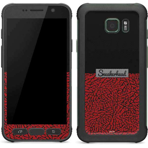 Elephant Print Red Sneakerhead Galaxy S7 Active Skin