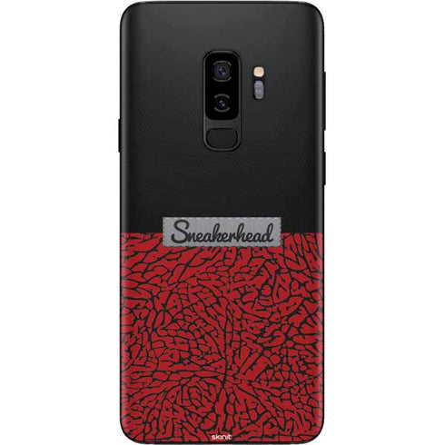 Elephant Print Red Sneakerhead Galaxy S9 Plus Skin