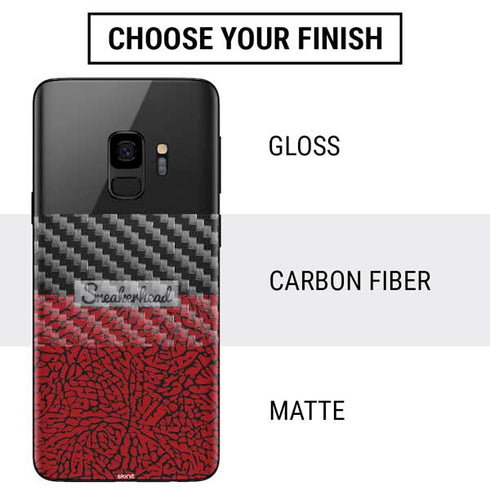Elephant Print Red Sneakerhead Galaxy S9 Skin