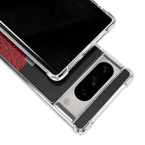 Elephant Print Red Sneakerhead Google Pixel 8 Pro Clear Case