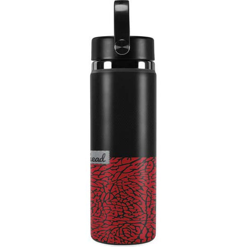 Elephant Print Red Sneakerhead Hydro Flask 20oz Wide Mouth Skin