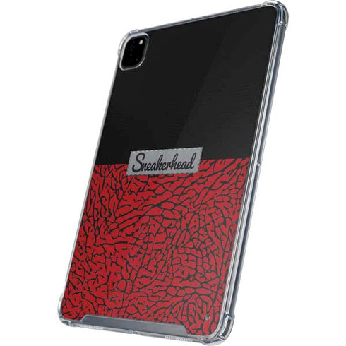 Elephant Print Red Sneakerhead iPad Pro 12.9in (2020) Clear Case