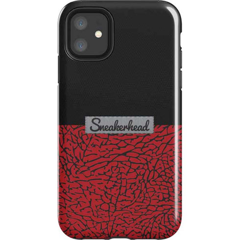 Elephant Print Red Sneakerhead iPhone 11 Impact Case