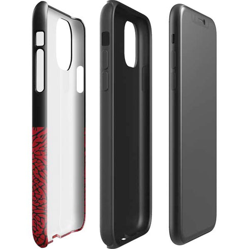 Elephant Print Red Sneakerhead iPhone 11 Impact Case