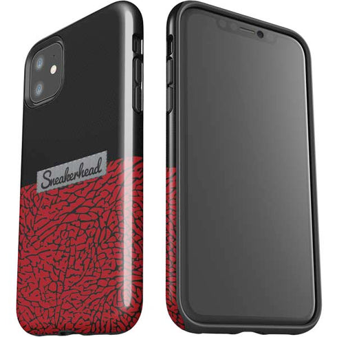 Elephant Print Red Sneakerhead iPhone 11 Impact Case