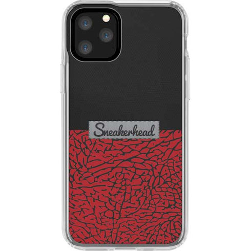 Elephant Print Red Sneakerhead iPhone 11 Pro Clear Case