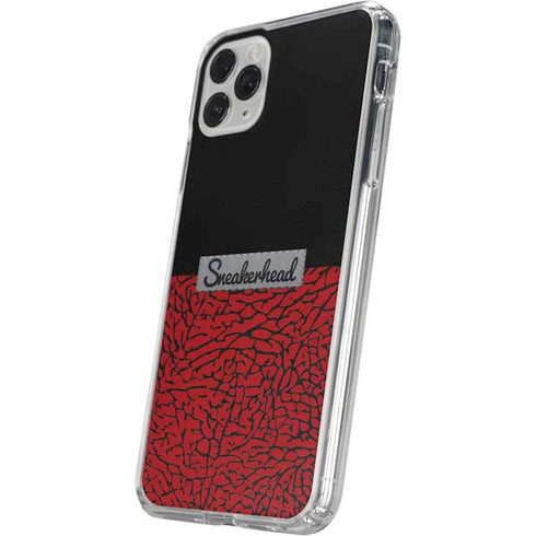 Elephant Print Red Sneakerhead iPhone 11 Pro Clear Case