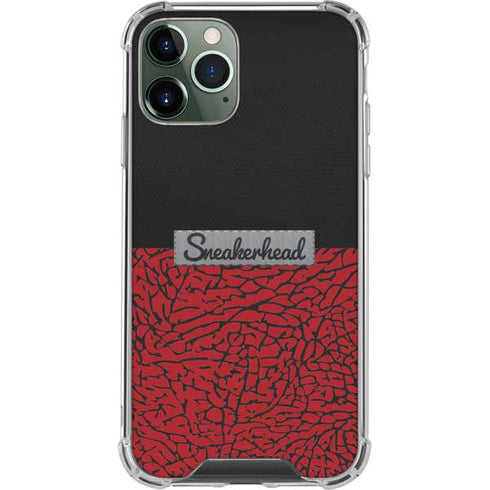 Elephant Print Red Sneakerhead iPhone 11 Pro Max Clear Case