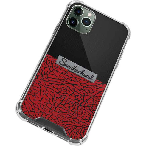 Elephant Print Red Sneakerhead iPhone 11 Pro Max Clear Case