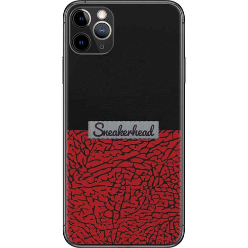 Elephant Print Red Sneakerhead iPhone 11 Pro Max Skin