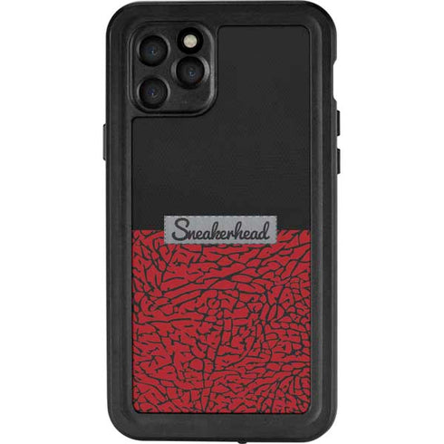 Elephant Print Red Sneakerhead iPhone 11 Pro Waterproof Case