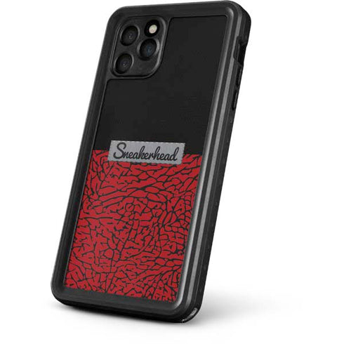 Elephant Print Red Sneakerhead iPhone 11 Pro Waterproof Case