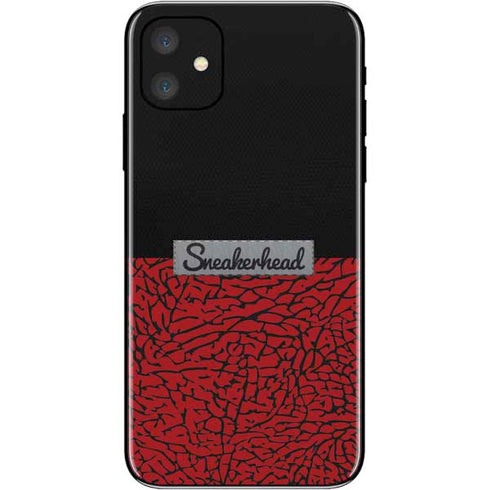 Elephant Print Red Sneakerhead iPhone 11 Skin
