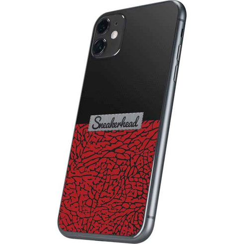 Elephant Print Red Sneakerhead iPhone 11 Skin