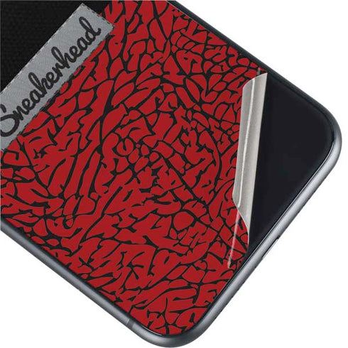 Elephant Print Red Sneakerhead iPhone 11 Skin