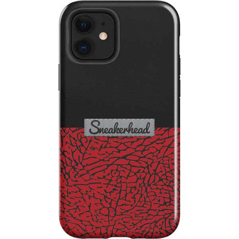 Elephant Print Red Sneakerhead iPhone 12 Impact Case