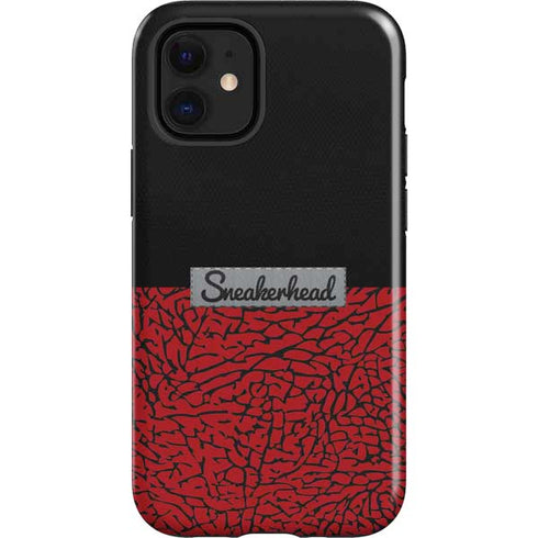 Elephant Print Red Sneakerhead iPhone 12 Mini Impact Case
