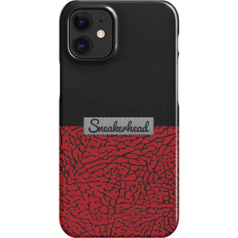 Elephant Print Red Sneakerhead iPhone 12 Mini Lite Case