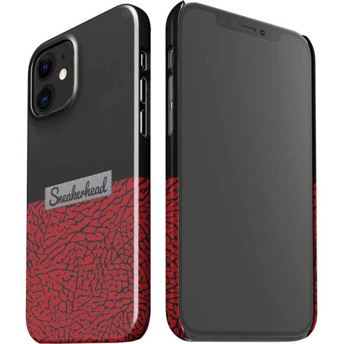 Elephant Print Red Sneakerhead iPhone 12 Mini Lite Case