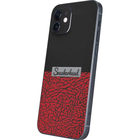 Elephant Print Red Sneakerhead iPhone 12 Skin