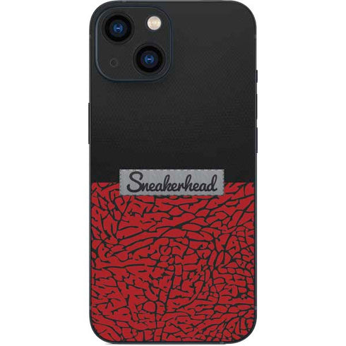Elephant Print Red Sneakerhead iPhone 13 Mini Skin