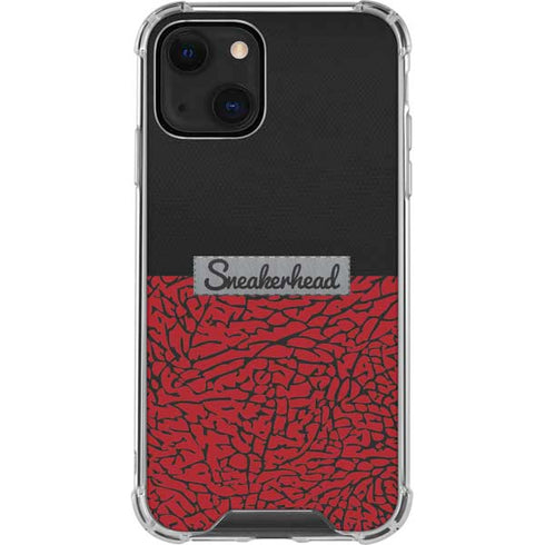 Elephant Print Red Sneakerhead iPhone 14 Plus Clear Case