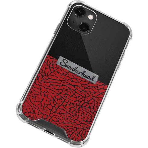 Elephant Print Red Sneakerhead iPhone 14 Plus Clear Case
